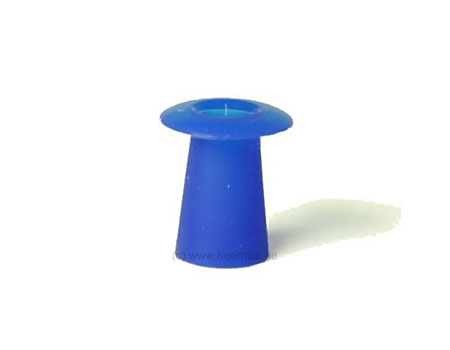 Ohrstöpsel 10 mm blau, Schirmform